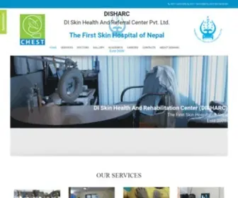 Disharc.org(No.1 Skin Hospital of Nepal and Medical Center) Screenshot