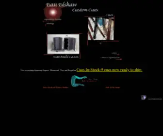 Dishawcues.com(Dan Dishaw Custom Cues) Screenshot