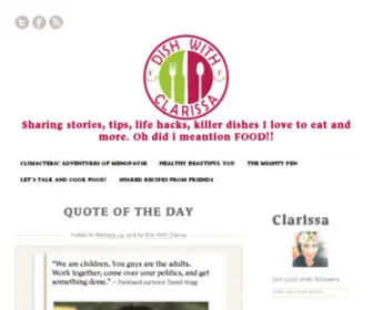 Dishingitoutwithclarissa.com(Dishingitoutwithclarissa) Screenshot