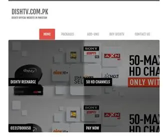 Dishtv.com.pk(DTH(Direct To Home) Service Provider Pakistan) Screenshot