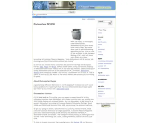 Dishwashers-Select.com(Dishwashers) Screenshot