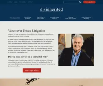 Disinherited.com(Home) Screenshot