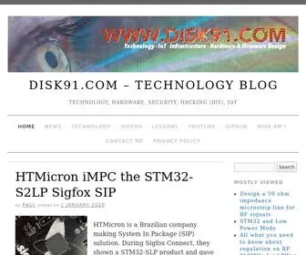 Disk91.com(Technology blog) Screenshot