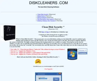 Diskcleaners.com(The best Disk Cleaning Software) Screenshot