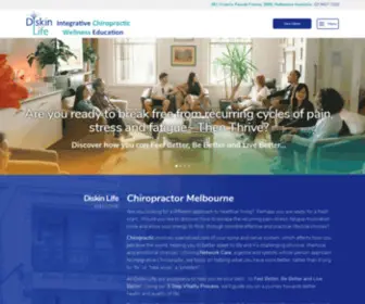 Diskinlife.com.au(Chiropractor Melbourne) Screenshot