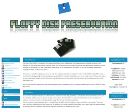 Diskpreservation.com(Floppy Disk Preservation Project) Screenshot