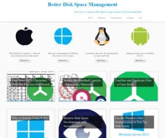 Diskspacemanagement.com(Disk space management) Screenshot