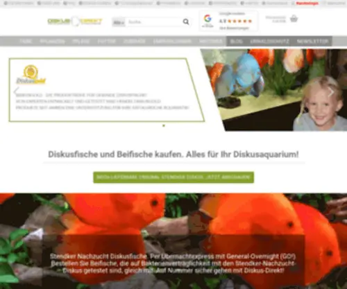 Diskus-Direkt.de(Diskusfische kaufen) Screenshot
