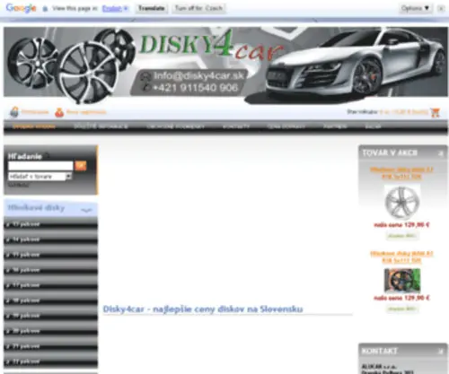 Disky4Car.sk(Hliníkove disky) Screenshot