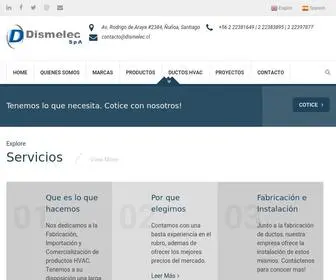 Dismelec.cl(Fabrica, Importadora y Comercializadora) Screenshot