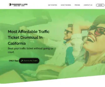 Dismissed4Less.com(Most Affordable Traffic Ticket Dismissal In California) Screenshot