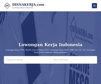 Disnakerja.com(Lowongan BUMN) Screenshot