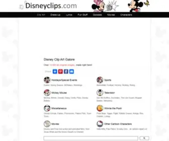 Disneyclips.com(Disney Clip Art Galore) Screenshot