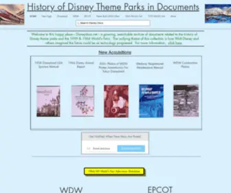 Disneydocs.net(History of Disney Theme Parks in Documents) Screenshot