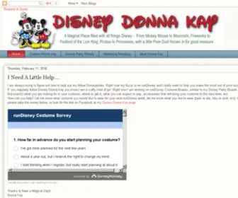 Disneydonnakay.com(Disney Donna Kay) Screenshot