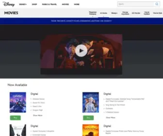 DisneyDVD.com(Disney Movies) Screenshot