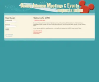 Disneyinhouseevents.com(DIME) Screenshot