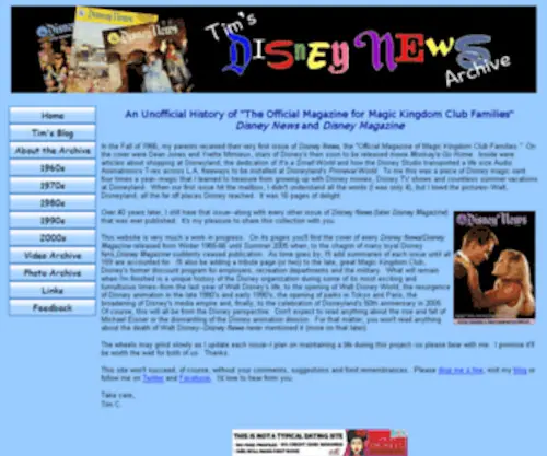 Disneynewsarchive.com(Disneynewsarchive) Screenshot