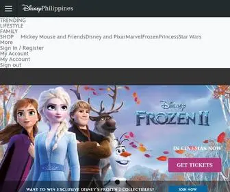 Disney.ph(The official website for all things Disney) Screenshot