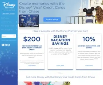 Disneyrewards.com(Disney Visa Card) Screenshot