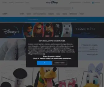 Disneystore.it(La nuova casa dei prodotti Disney Store online) Screenshot