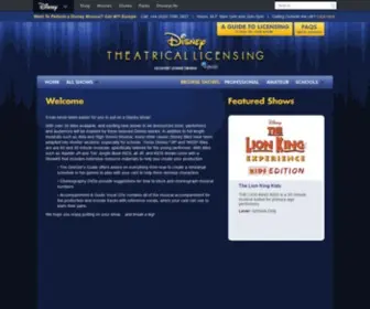 Disneytheatricallicensing.co.uk(Disney Theatrical Licensing) Screenshot