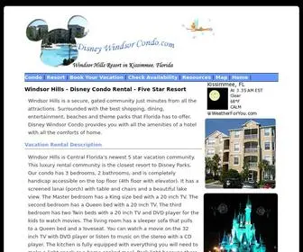 Disneywindsorcondo.com(Disney Windsor Condo Rental) Screenshot