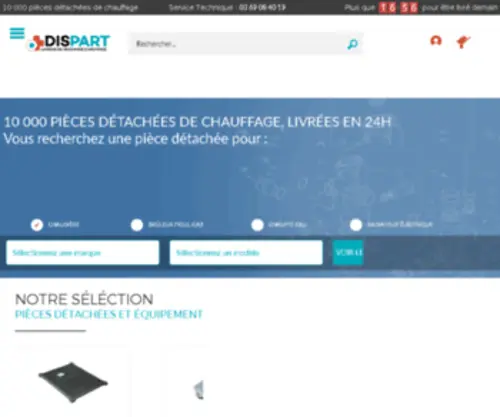 Dispart.fr(Pièces détachées chauffage) Screenshot