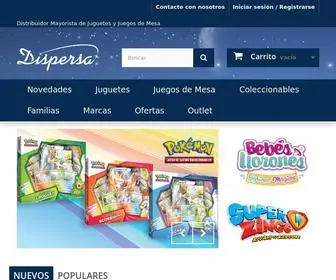 Dispersajuguetes.com(Distribuidor de juguetes al por mayor y juegos de mesa) Screenshot