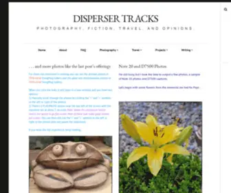 Dispersertracks.com(Disperser Tracks) Screenshot