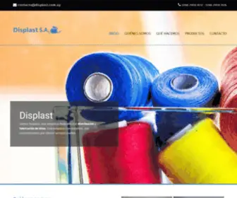 Displast.com.uy(Distribución y fabricación de hilos) Screenshot