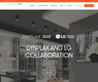 Displax.com(Ultra Large Multitouch) Screenshot