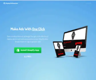 Displayadgenerator.com(Display Ad Generator for Shopify) Screenshot