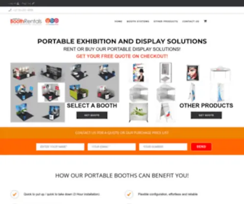 Displayboothrentals.co.za(Displayboothrentals) Screenshot