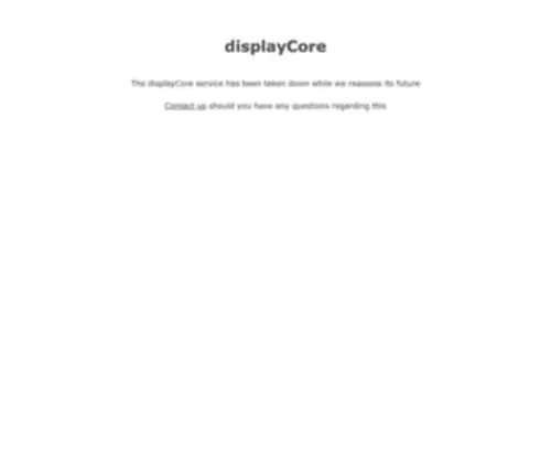 Displaycore.com(Displaycore) Screenshot
