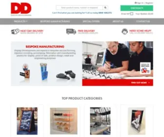 Displaydevelopments.co.uk(Bespoke Fabrication and Point of Sale Specialists) Screenshot