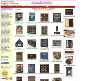 Displaygifts.com(Factory Direct Memorabila Display Cabinet Supplier) Screenshot