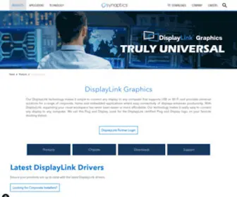 Displaylink.com(Synaptics) Screenshot