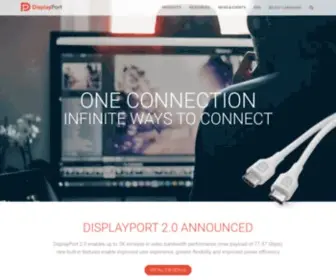 Displayport.org(High Performance Digital Technology) Screenshot