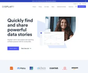 Displayr.com(Analysis and Reporting Software for Survey Data) Screenshot