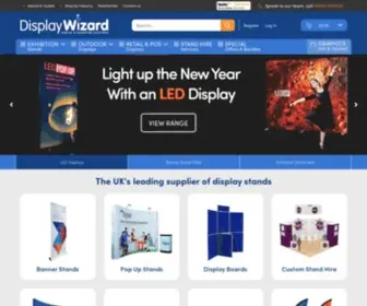 Displaywizard.co.uk(Display Wizard offer a range of display and exhibition stands) Screenshot