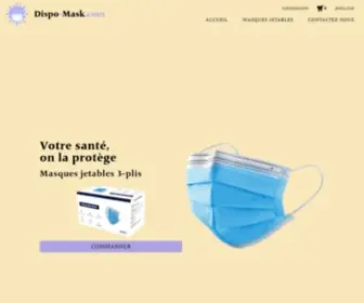 Dispo-Mask.com(Bievenvue sur) Screenshot