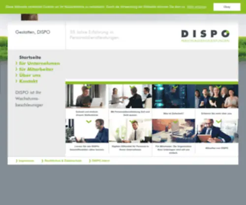 Dispo-Personal.de(DISPO: Ihr fairer Partner für Zeitarbeit und Personalvermittlung) Screenshot