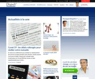 Dispofi.fr(Dispofi c'est l'information utile et les outils pratiques pour vos finances) Screenshot