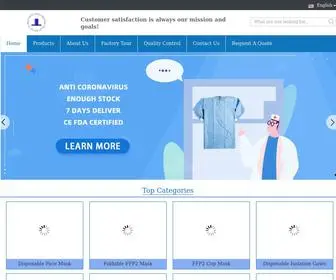 Disposable-Isolationgown.com(Quality Disposable Face Mask & Foldable FFP2 Mask Manufacturer) Screenshot