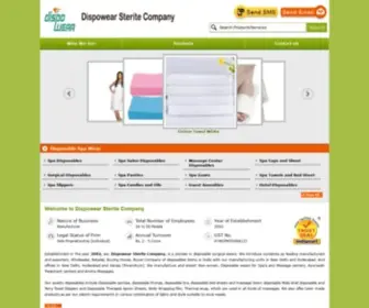 Dispowear.co.in(Spa Disposables) Screenshot