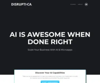 Disruptica.com(AI, Automation, Microapps) Screenshot