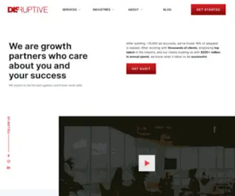 Disruptiveadvertising.com(Top PPC Agency) Screenshot
