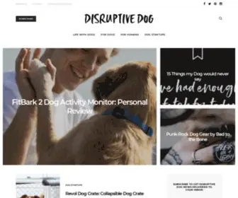 Disruptivedog.com(Dog Blog about Dog Design) Screenshot
