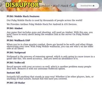 Disruptorofficial.com(Get Pubg Mobile Hack) Screenshot